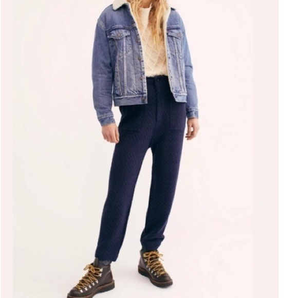 Free People Pants - 💙 Free People The Cozy Blue Motif Pants